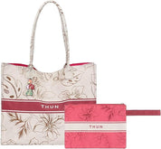 THUN Set Borsa Mare e Pochette 42x35x14 cm Eleganza esotica