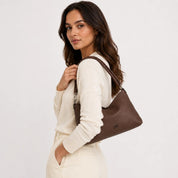 Gabs Borsa Pochette Spalla Tracolla Beyonce EW Pelle Black Made in ITALY - Moka Black