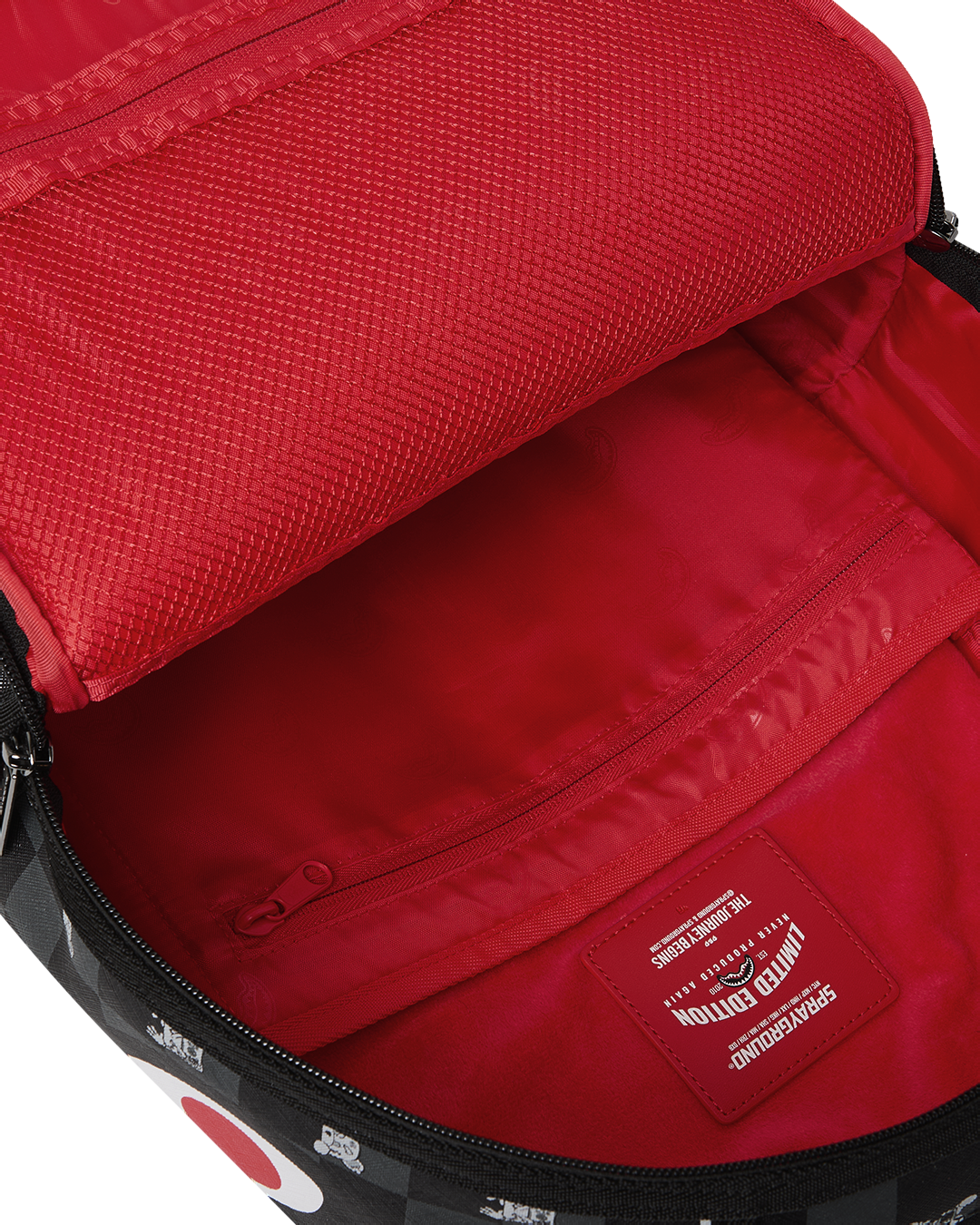 Sprayground Zaino Big Backpack Scuola City Viaggio GRAY PEEKING CHARACTER CHECK DLXSV BACKPACK