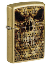 Zippo accendino Limited Edition made in USA skulls in skull teschi oro