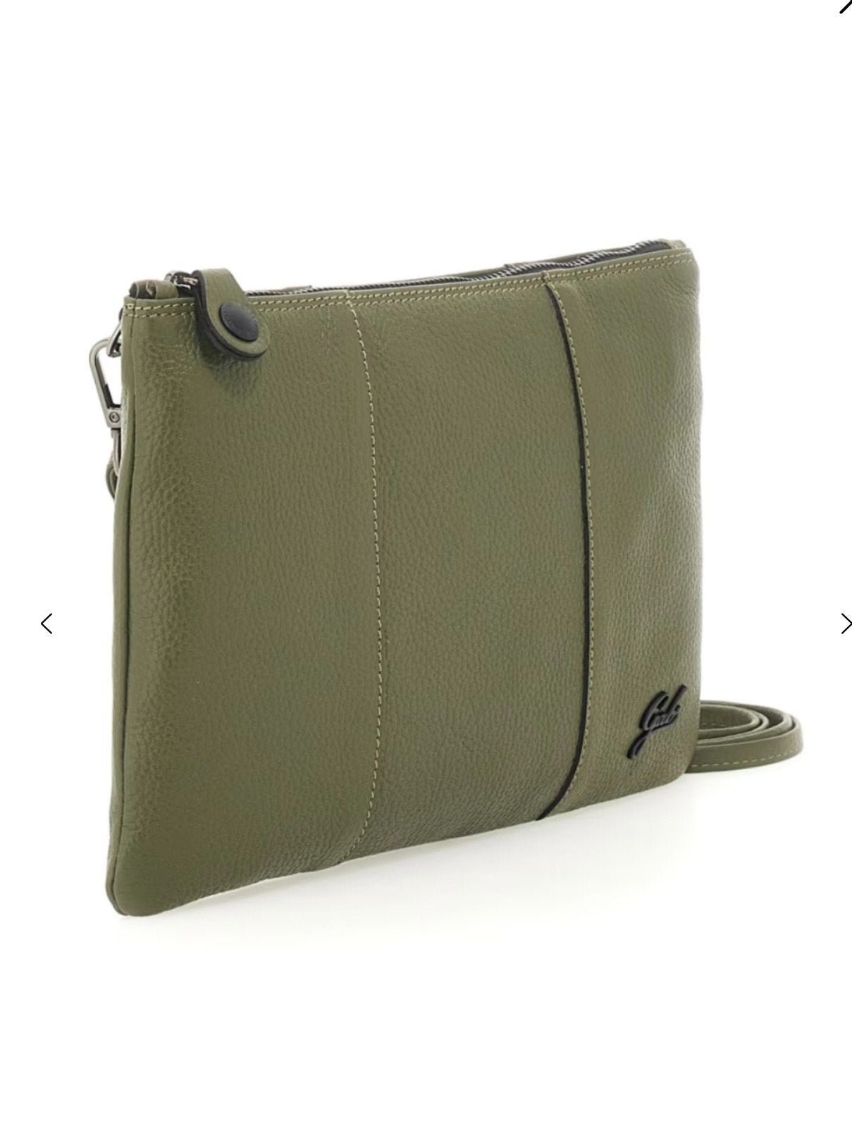 Gabs Borsa Pochette Tracolla Beyonce M Pelle Bull Black Made in ITALY - Forest Green