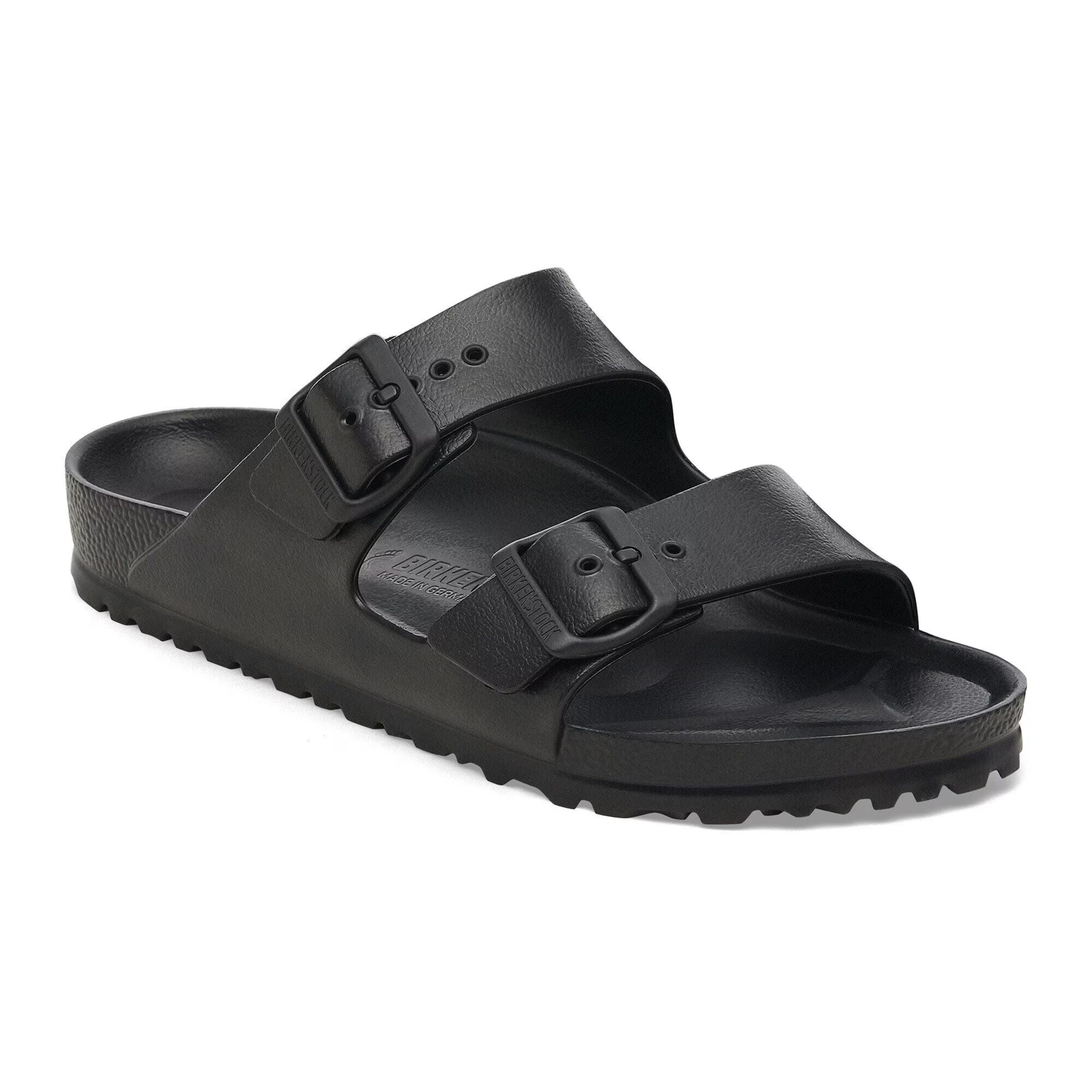 Birkenstock Arizona Eva nero sandalo uomo black calzata normale Made Germany