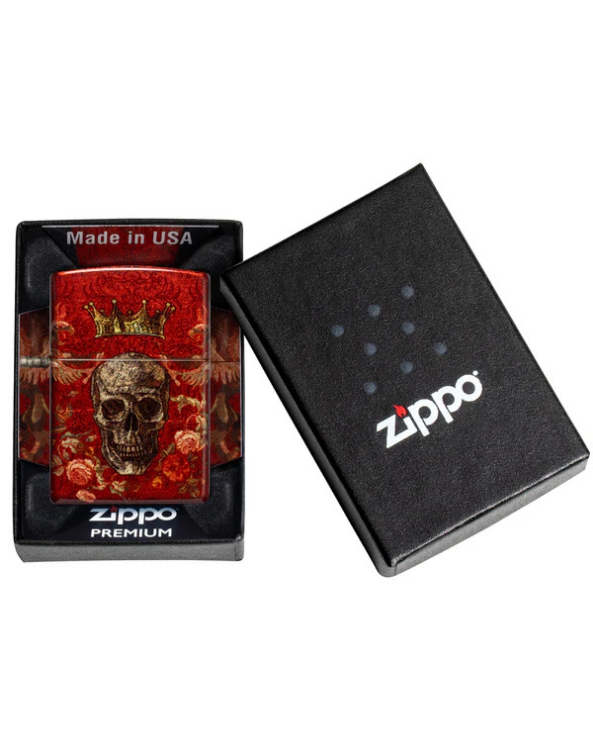 Zippo accendino Limited Edition made in USA teschio rosso