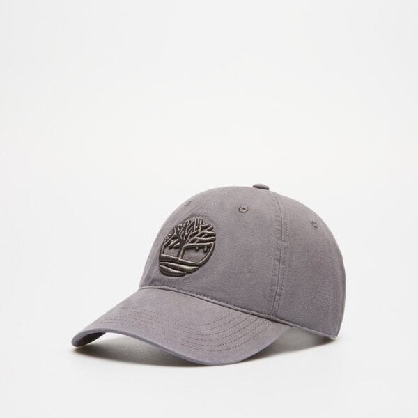 Timberland Cappello Con Visiera Soundview 100% Cotone con Ricami Grigio Scuro Unisex