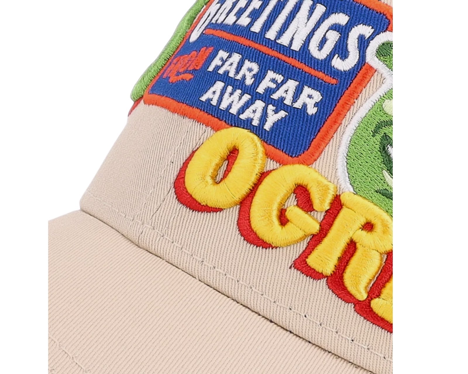 Cappellino Capslab x Shrek, Patches, con finiture premium, Trucker Cap