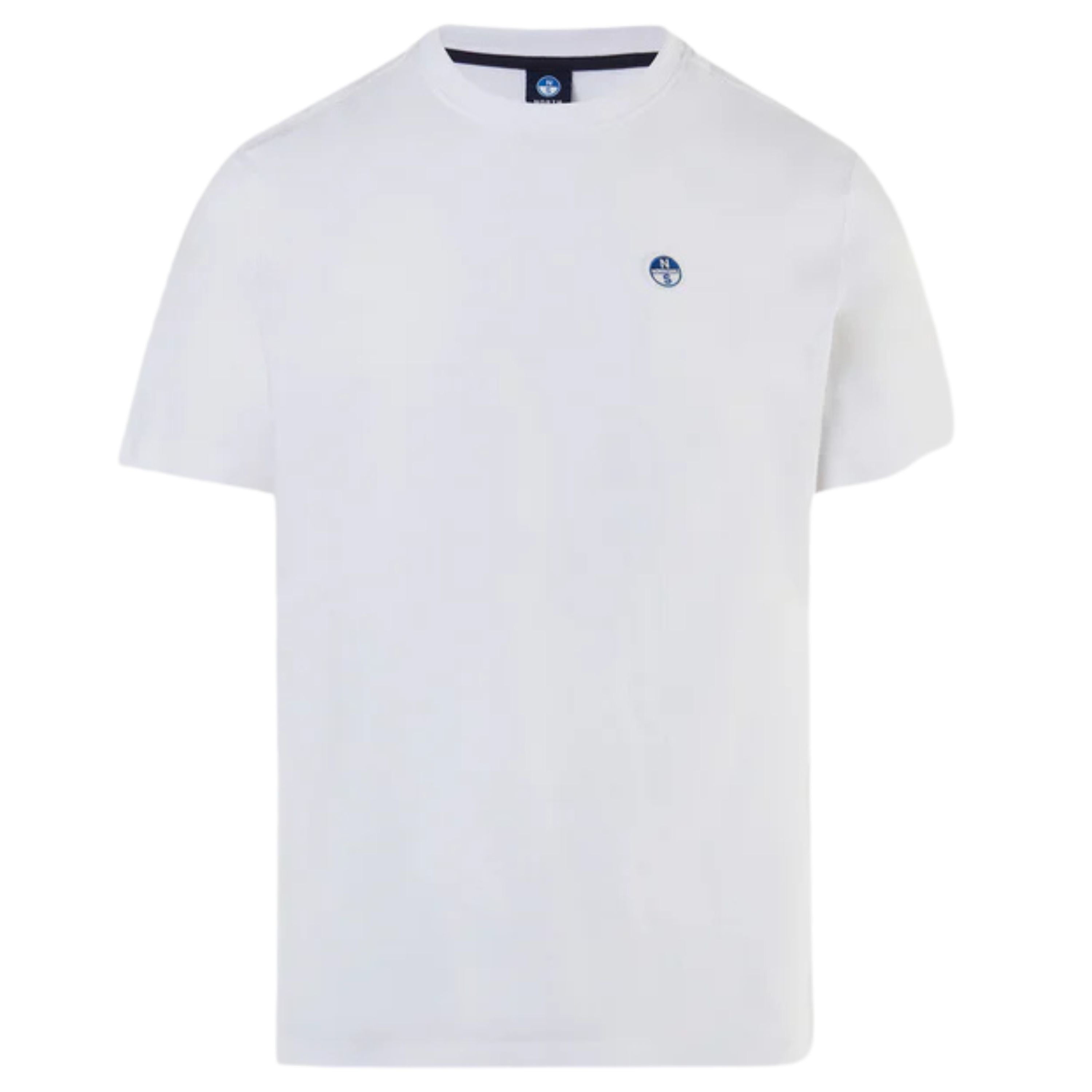 North Sails T-shirt maglia maglietta logo bollo bianco 692990-0101