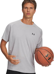 Under Armour Maglietta Allenamento Uomo UA Tech Textured T-shirt Poliestere Bianco