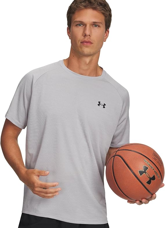 Under Armour Maglietta Allenamento Uomo UA Tech Textured T-shirt Poliestere Bianco