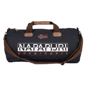 Napapijri Borsone da Viaggio con Tracolla Bering 3 in Cotone Cerato Nero Unisex