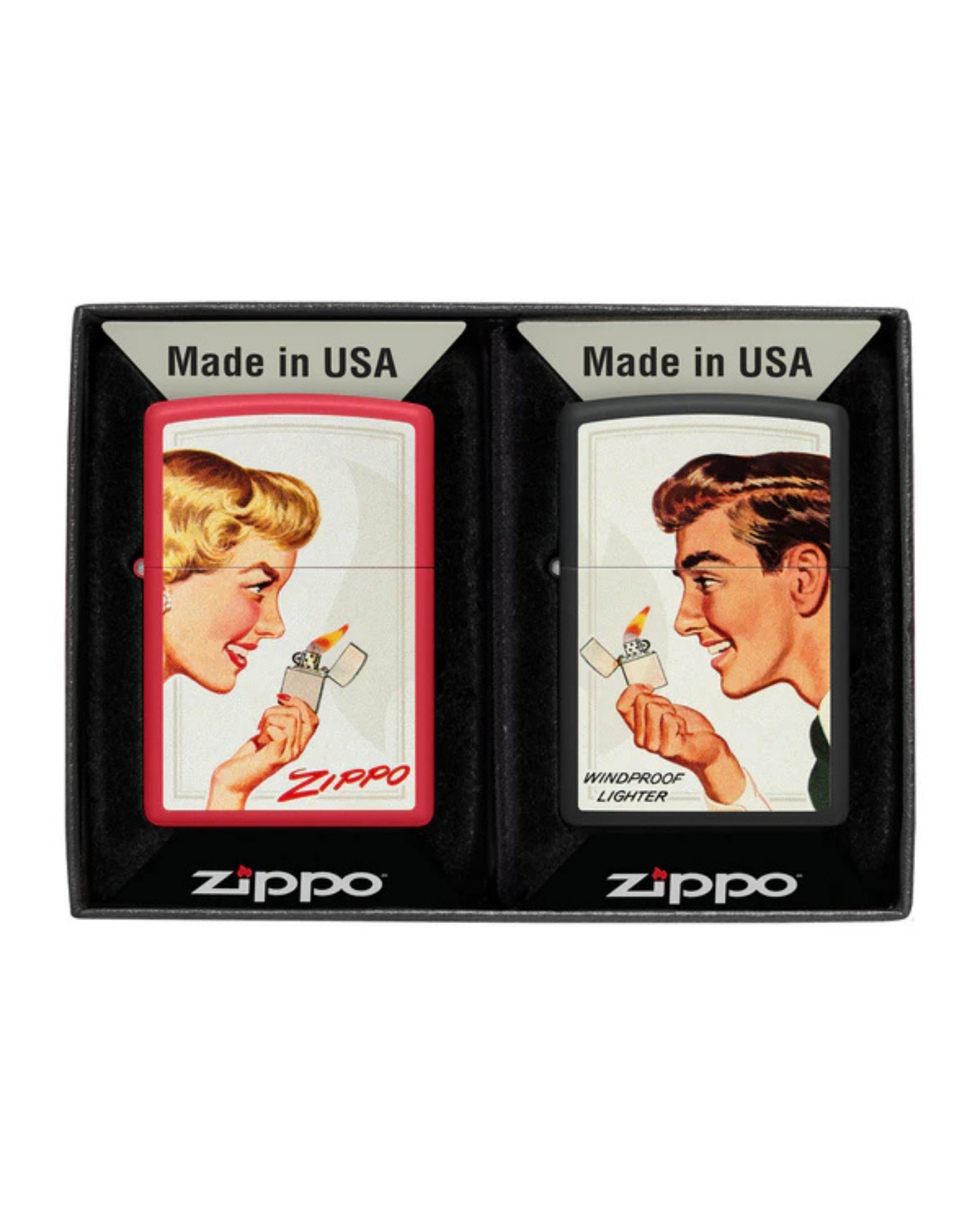 Zippo accendino Limited Edition made in USA coppia vintage