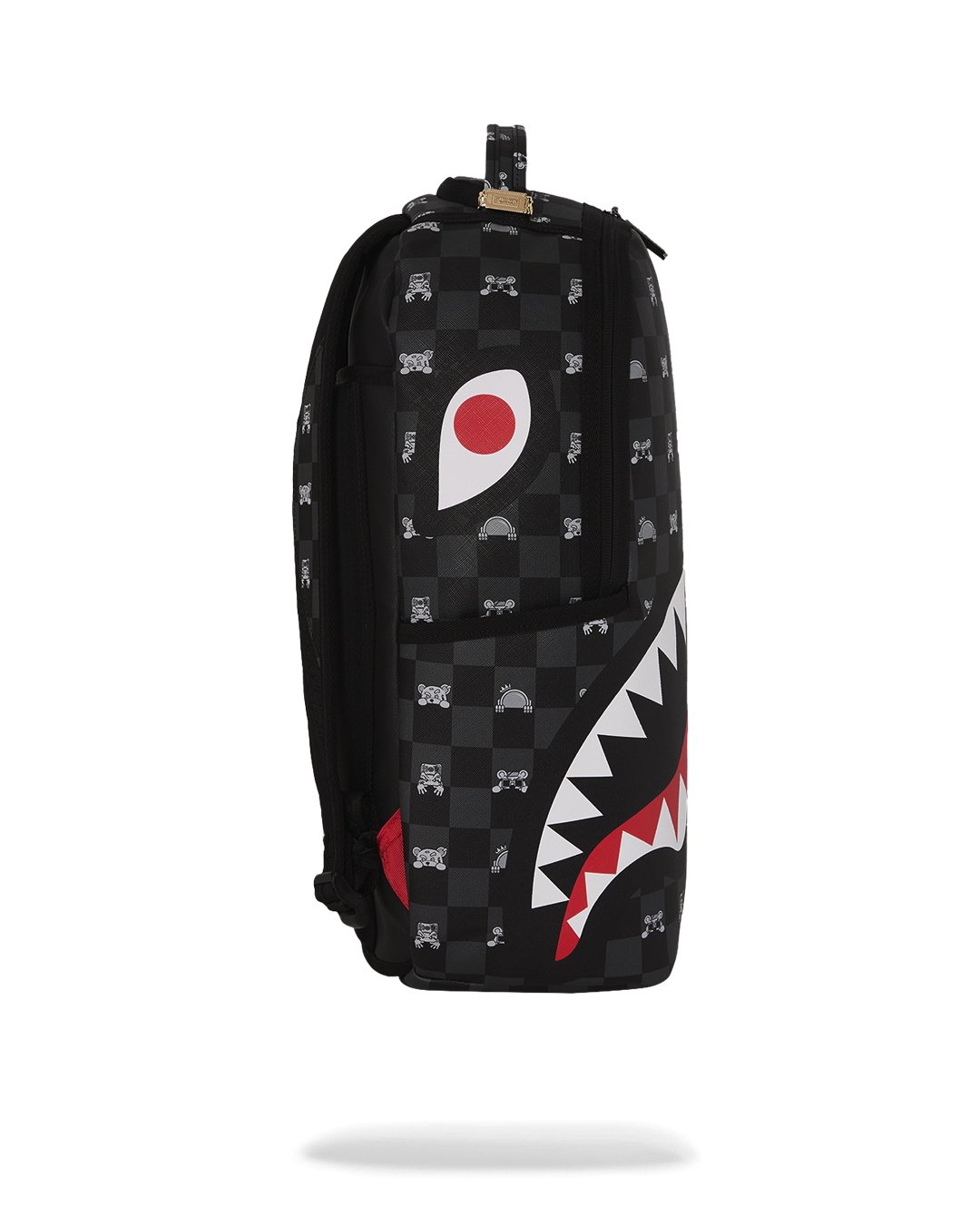 Sprayground Zaino Big Backpack Scuola City Viaggio GRAY PEEKING CHARACTER CHECK DLXSV BACKPACK
