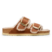 Birkenstock Clog Arizona Big Buckle pelle nabuk con pelliccia sandalo donna sughero calz stretta - Made in Germany