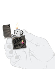 Zippo accendino Limited Edition Cristal Z armor 360 nero made in USA