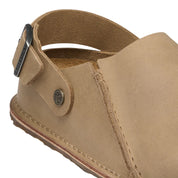 Birkenstock Clog Lutry Premium tabacco sandalo donna uomo sughero calz stretta beige  Made in Germany