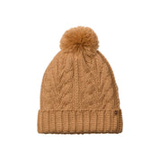 Timberland Berretto Cuffia Donna Cable Pom Marrone