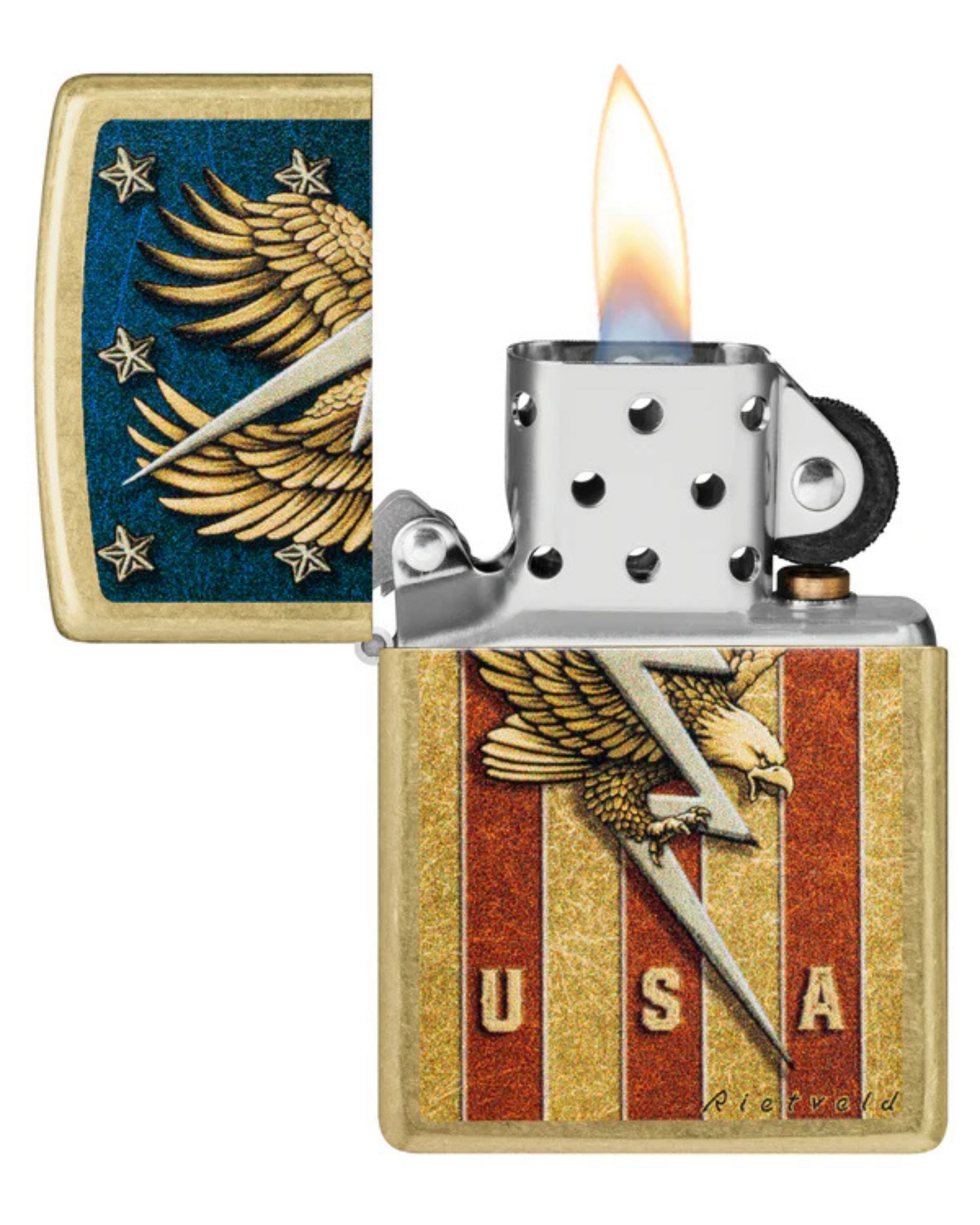 Zippo accendino Limited Edition made in USA Rietveld USA acquila
