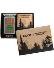 Zippo accendino Limited Edition made in USA Woodchuck quadrifoglio