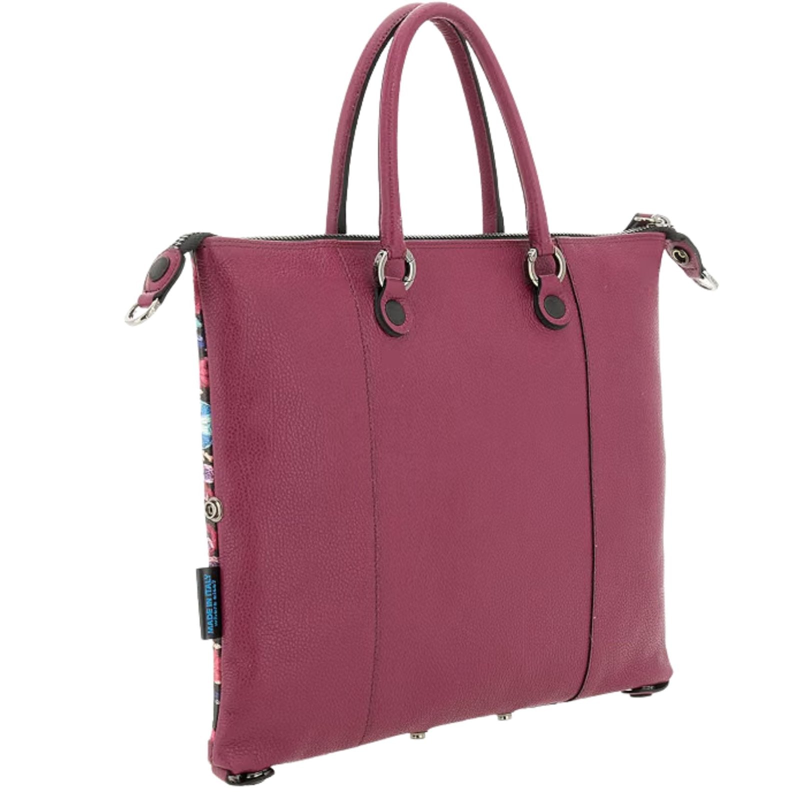 Gabs G3 Plus M Basic Borsa Zaino Trasformabile Hobo Shopper Tote Bauletto Pelle 595 Fiore Fucsia