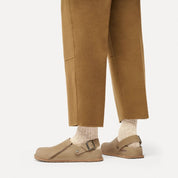 Birkenstock Clog Lutry Premium tabacco sandalo donna uomo sughero calz stretta beige  Made in Germany