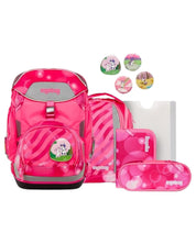 Ergobag Zaino Scuola PACK SET con Portapenne Resistente Sporco In Poliestere Fucsia WonBearful Unicorn