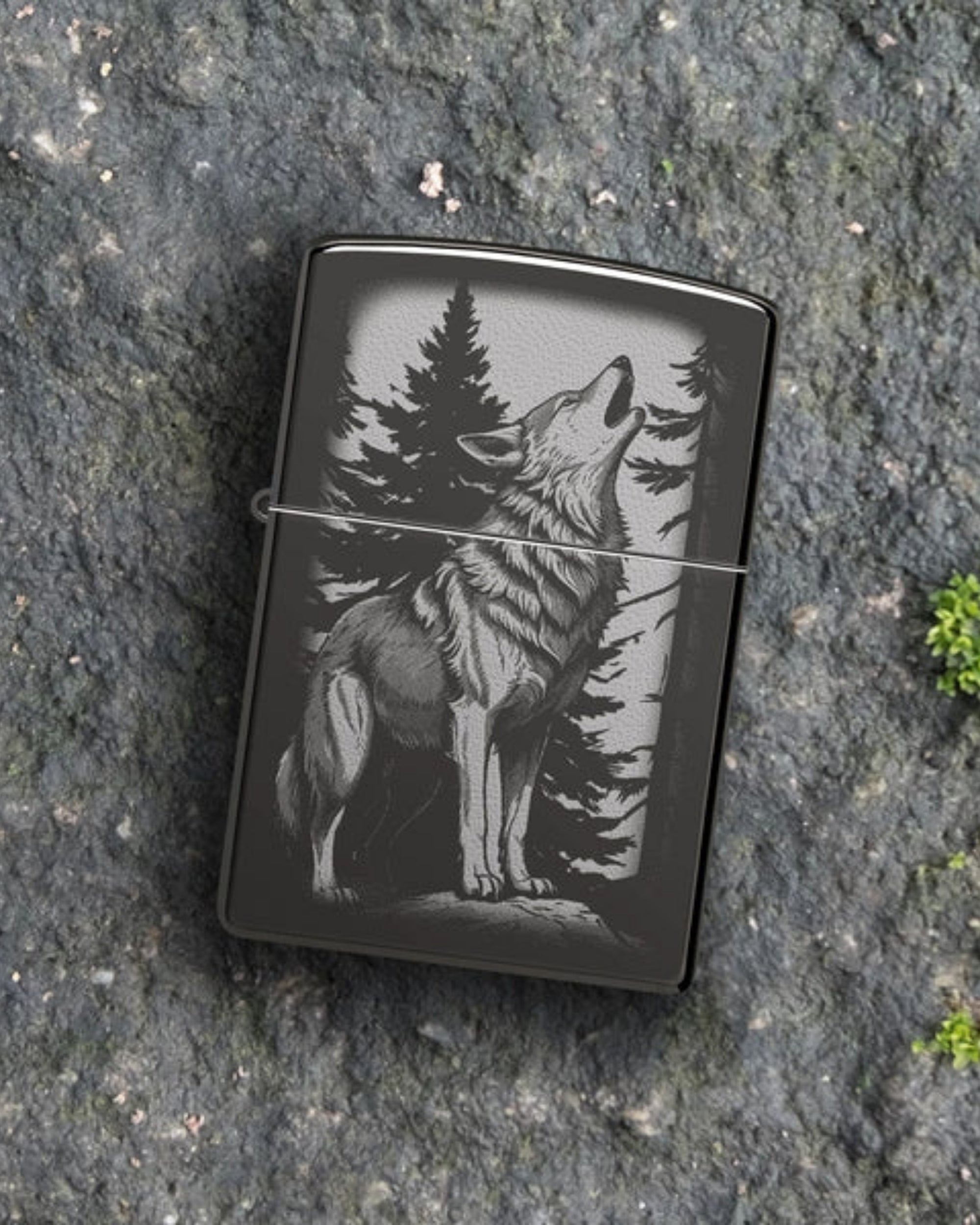 Zippo accendino Limited Edition made in USA lupo nero
