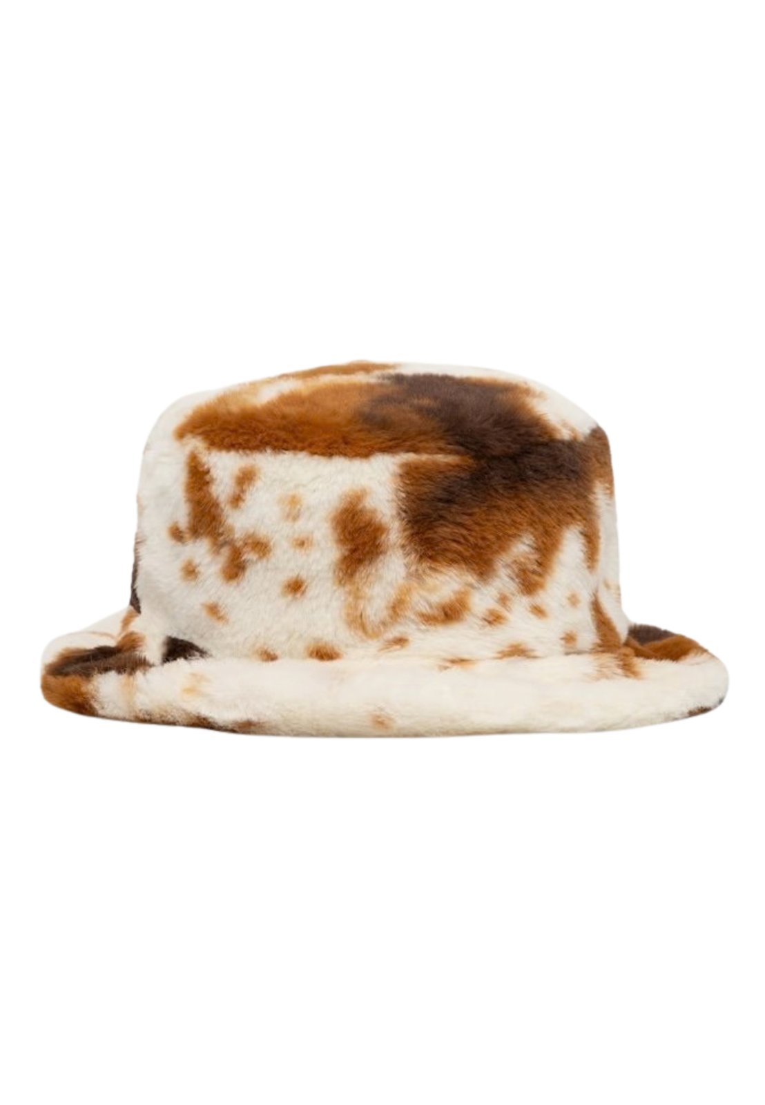 Kangol Cappello Pescatore Faux Fur Bucket Ecopelliccia Multicolore Brown White Cow Unisex