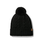 Timberland Berretto Cuffia Donna Cable Pom Nero
