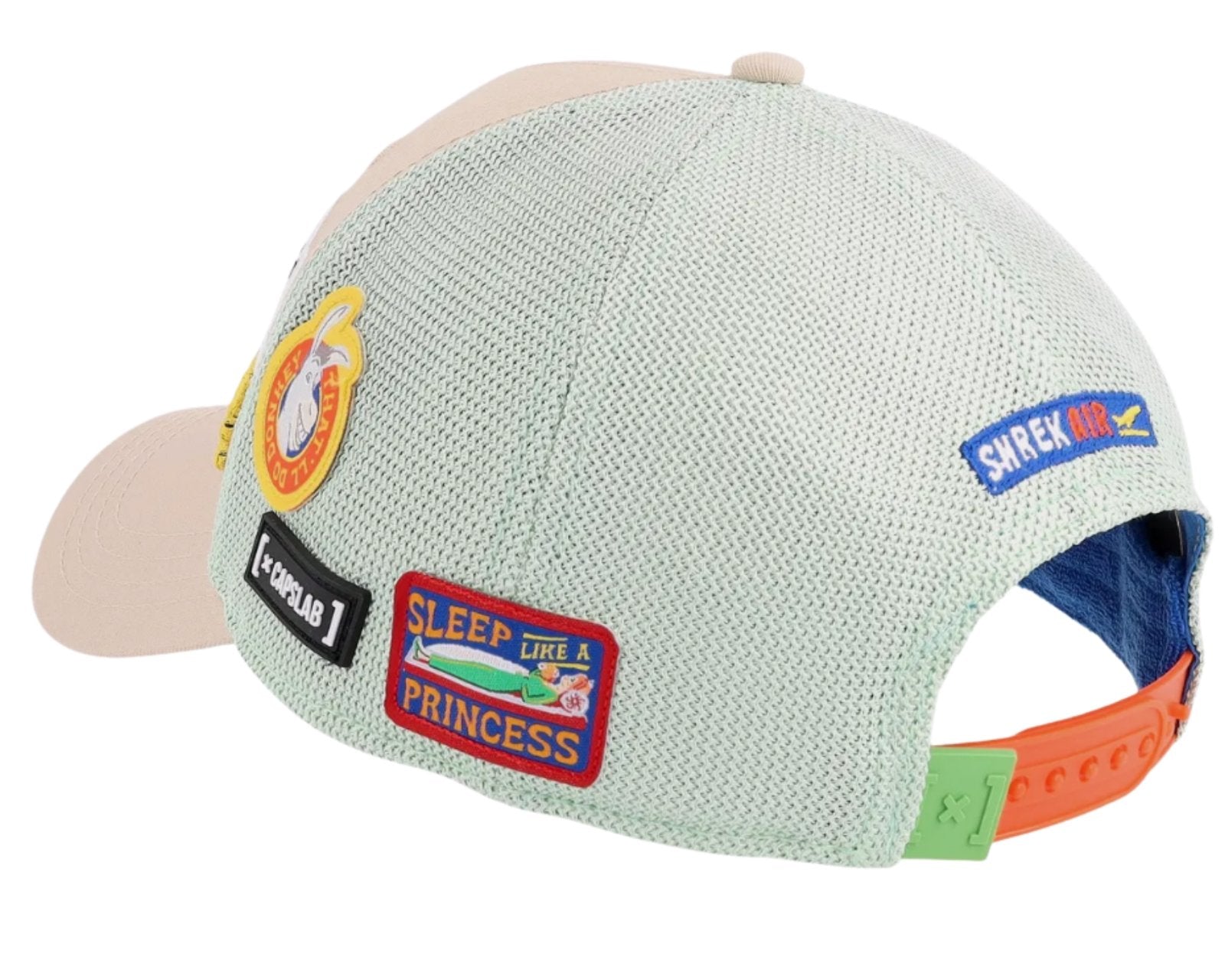 Cappellino Capslab x Shrek, Patches, con finiture premium, Trucker Cap
