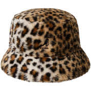 Kangol Cappello Pescatore Faux Fur Bucket Ecopelliccia Multicolore Leopardato Unisex