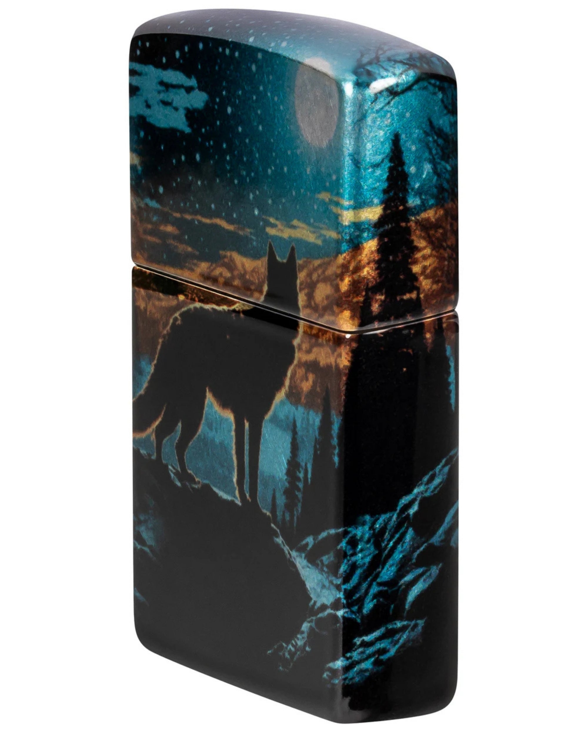 Zippo accendino Limited Edition made in USA lupo e luna