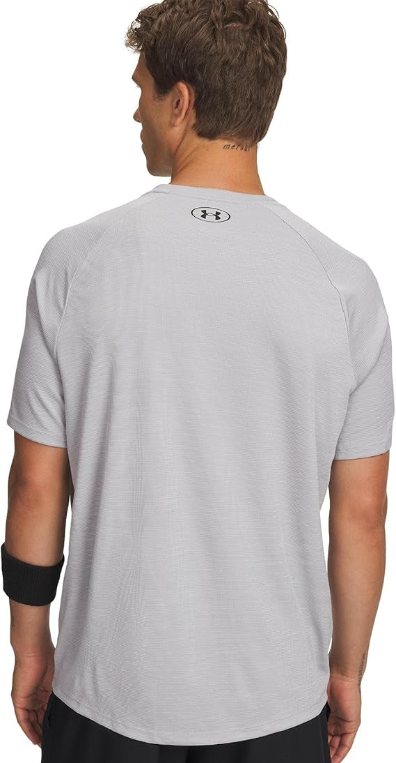 Under Armour Maglietta Allenamento Uomo UA Tech Textured T-shirt Poliestere Bianco