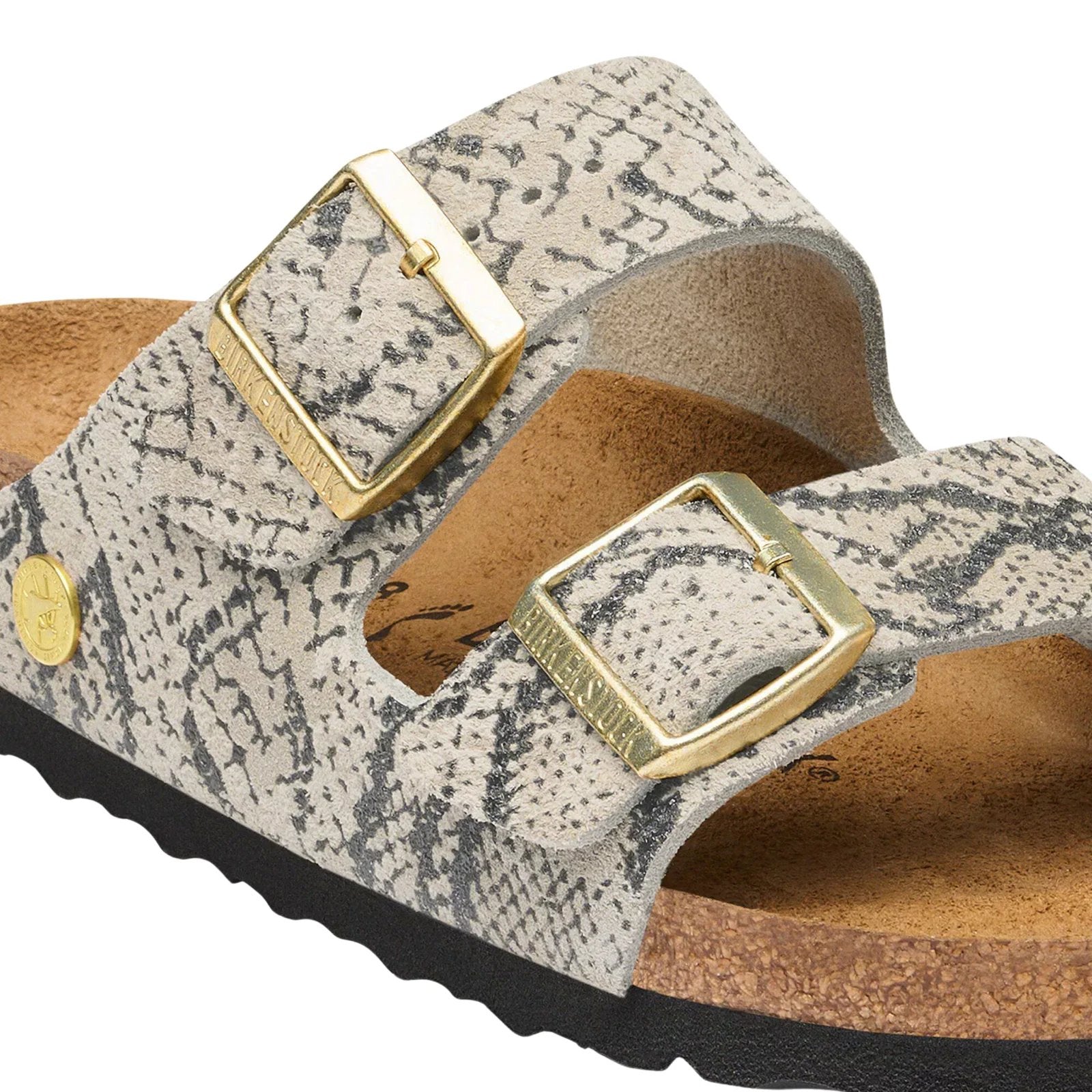 Birkenstock Clog Arizona pelle scamosciata Snake sandalo donna sughero calz stretta - Made in Germany