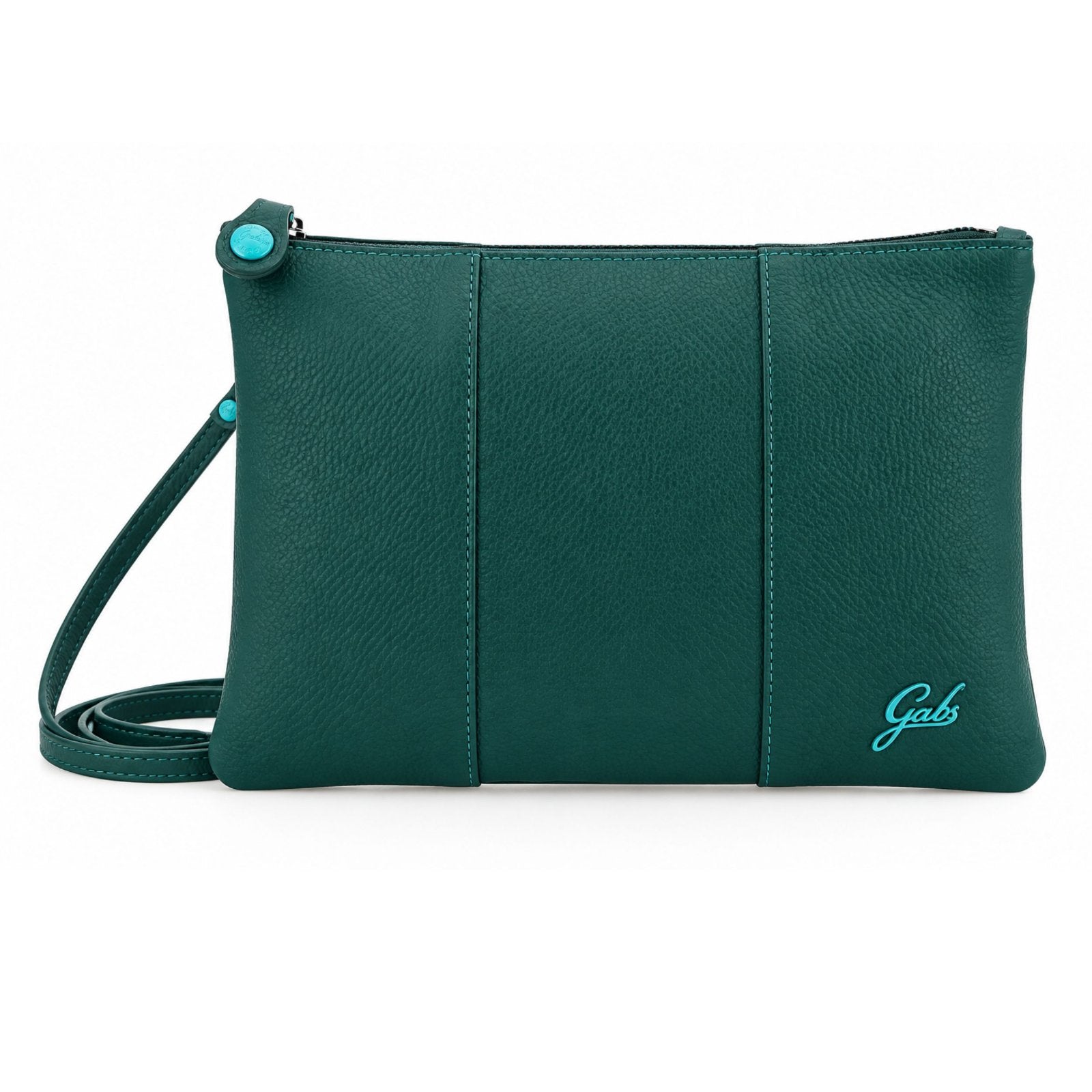 Gabs Borsa tracolla Pochette Beyonce M Basic Made in Italy pelle Verde Ocean