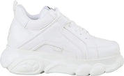 Buffalo Scarpe sneaker alte con zeppa vegan nubuk CLD Corin chunky street donna Bianco