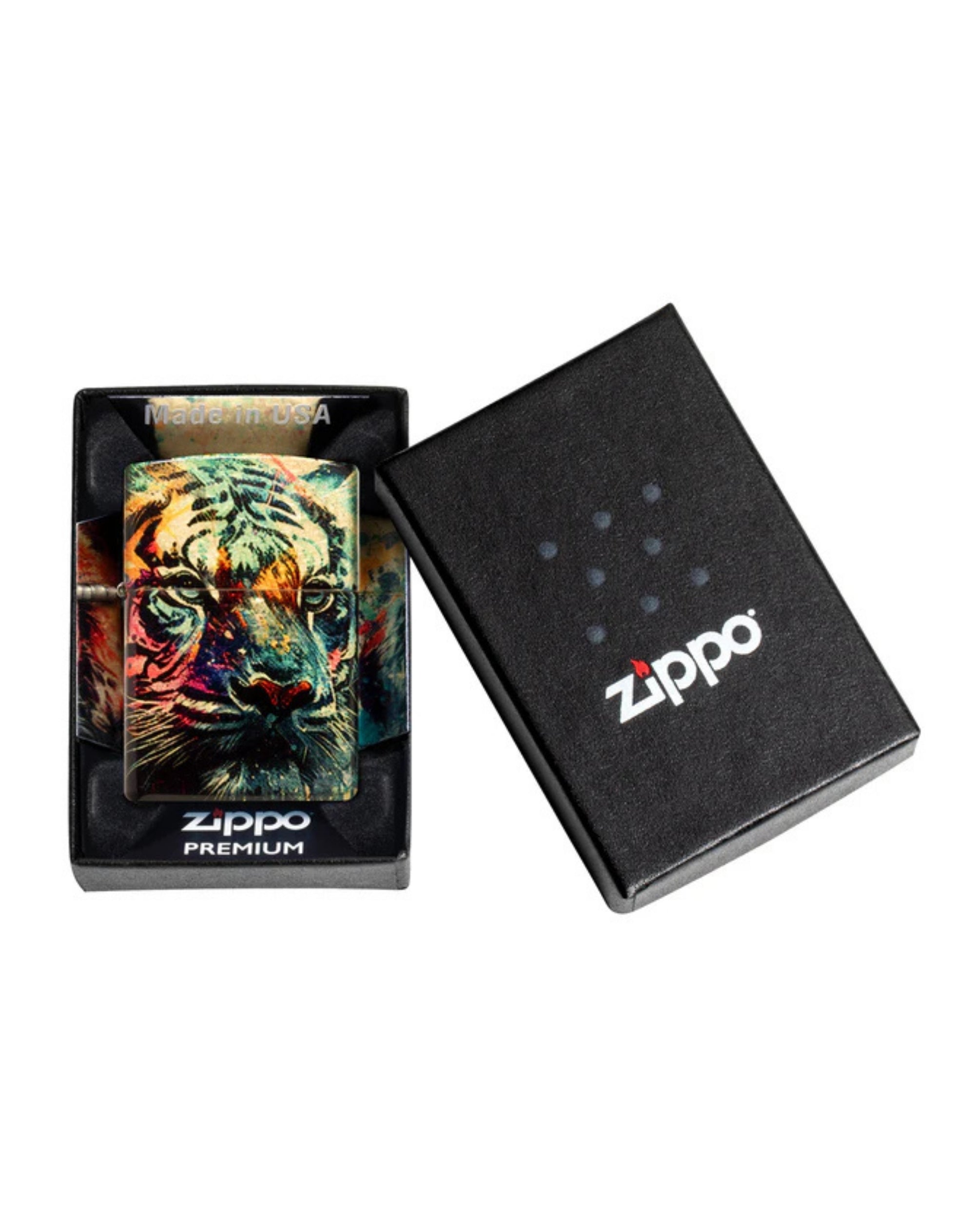 Zippo accendino Limited Edition made in USA pittura tigre