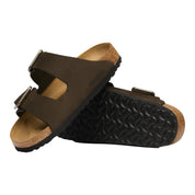 Birkenstock Clog Arizona pelle nabuk Leather sandalo donna sughero calz stretta - Made in Germany