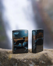 Zippo accendino Limited Edition made in USA lupo e luna