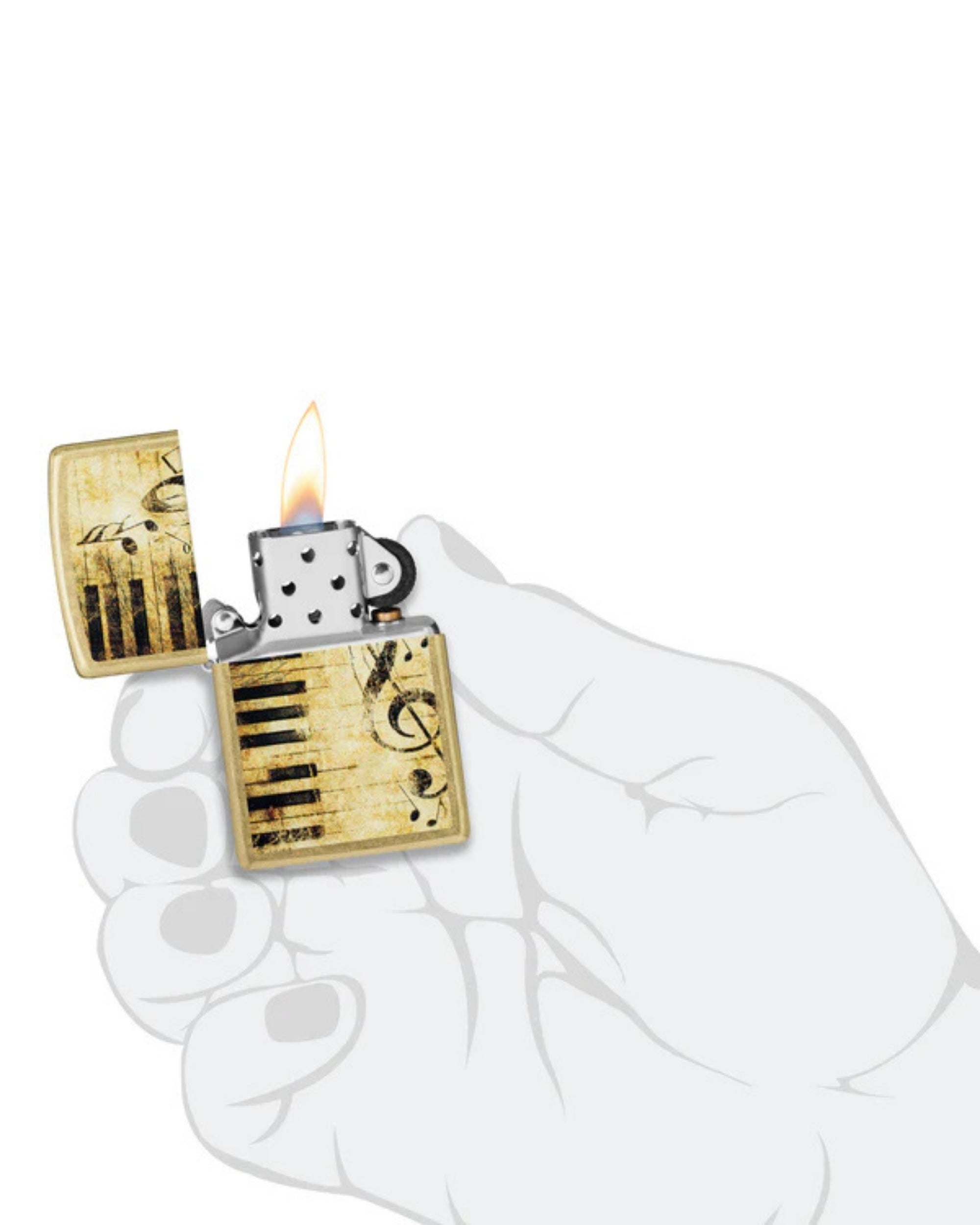 Zippo accendino Limited Edition made in USA Musica Piano