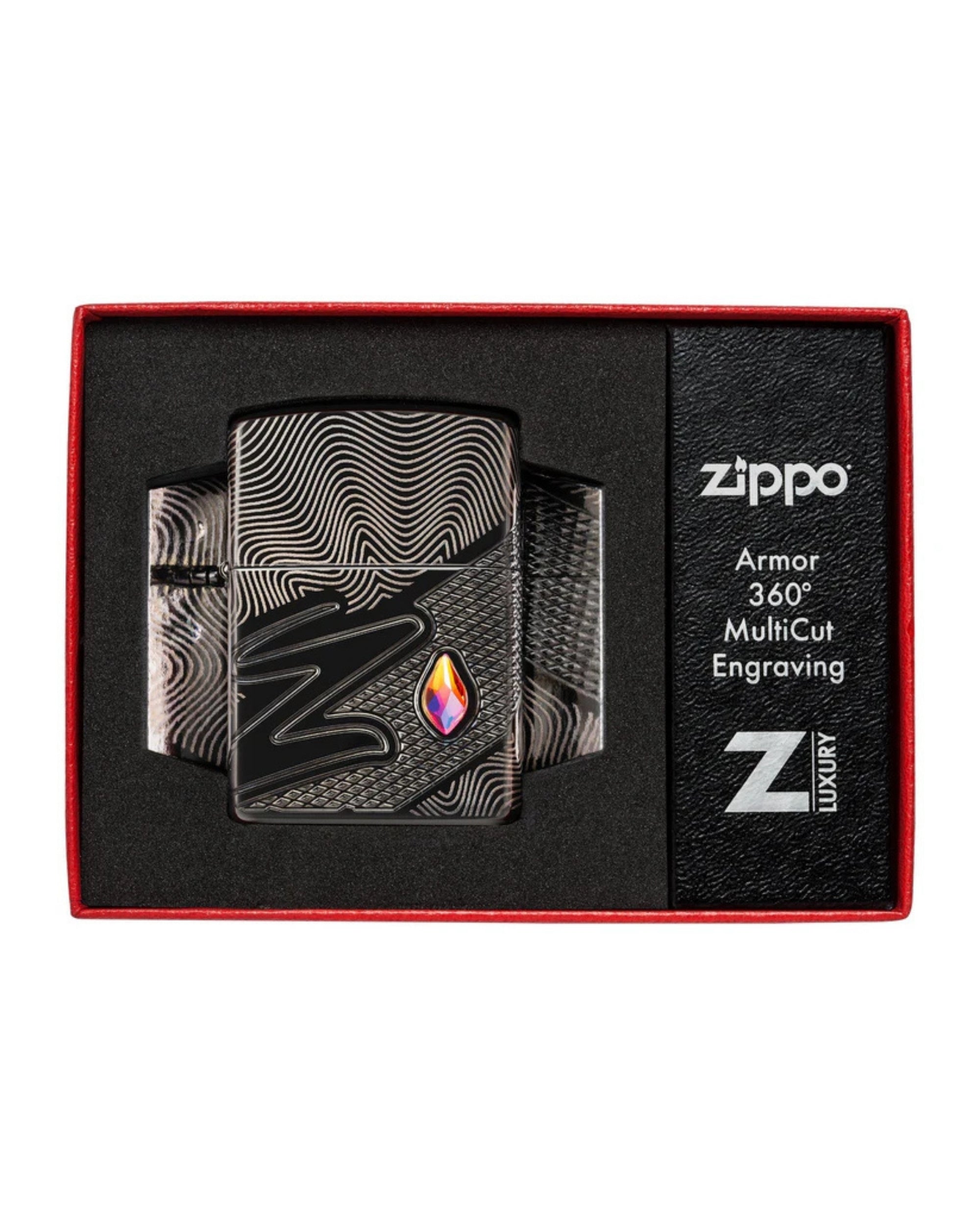 Zippo accendino Limited Edition Cristal Z armor 360 nero made in USA