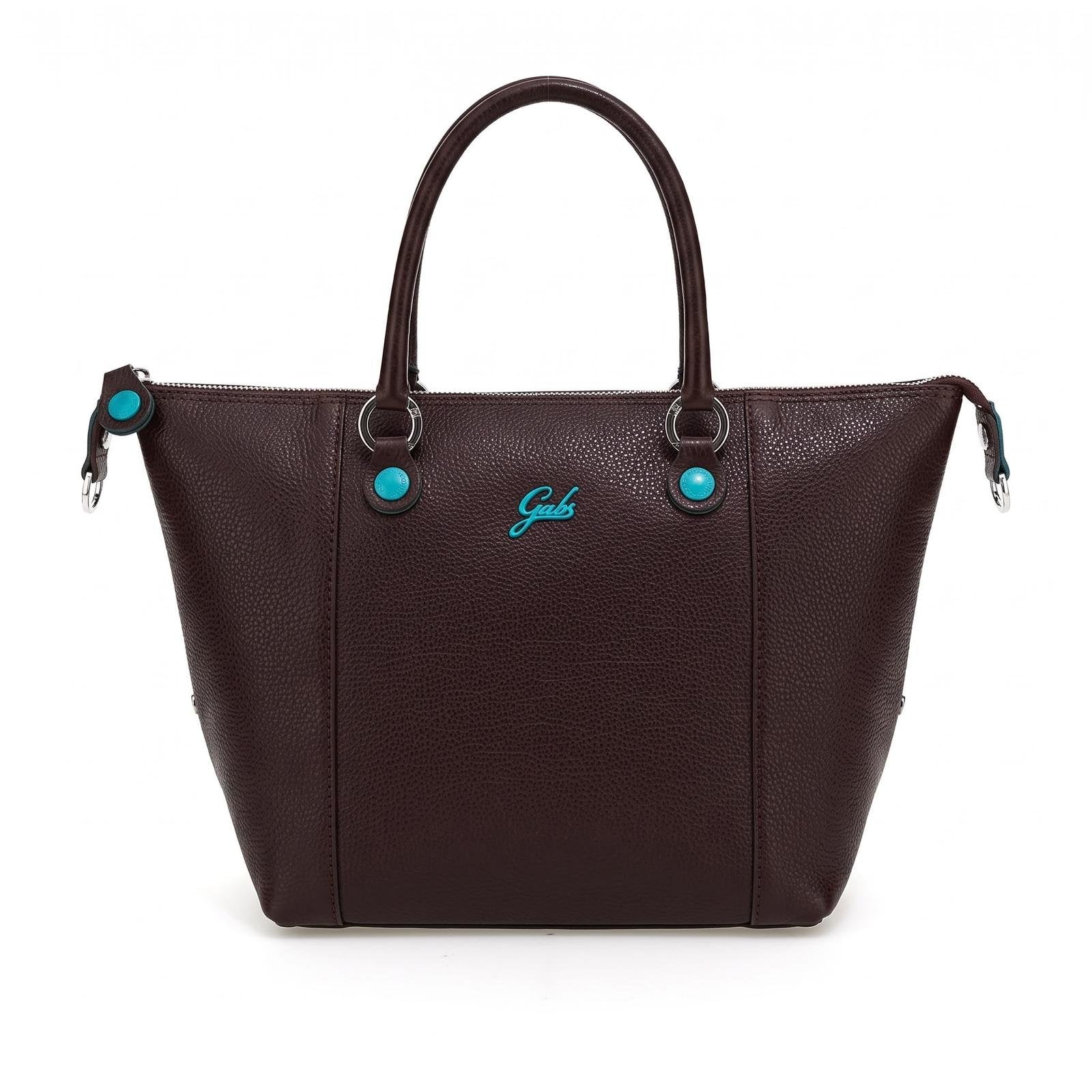 Gabs G3 Plus M Basic Borsa Zaino Trasformabile Hobo Shopper Tote Bauletto in Pelle Marrone Moka