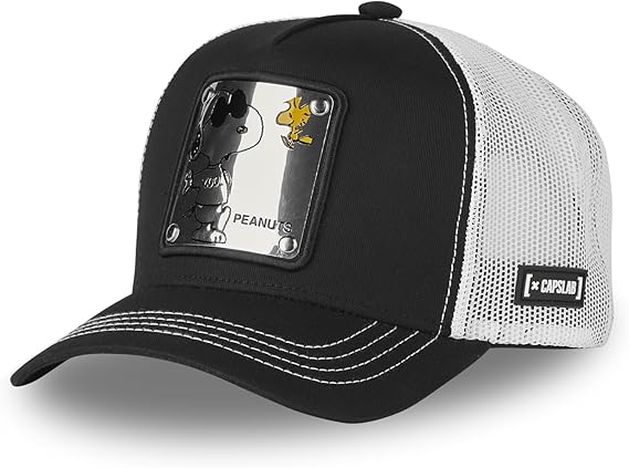 Cappellino Capslab x Peanuts, Snoopy con placca metallica