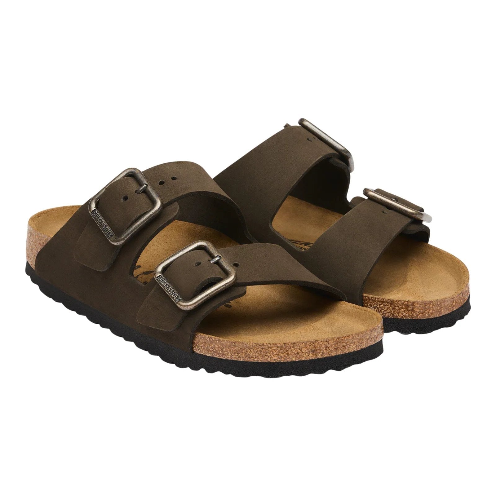 Birkenstock Clog Arizona pelle nabuk Leather sandalo donna sughero calz stretta - Made in Germany