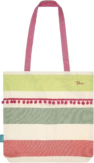 THUN Set Borsa pochette e telo mare Eleganza Esotica 100% COTONE - D003320