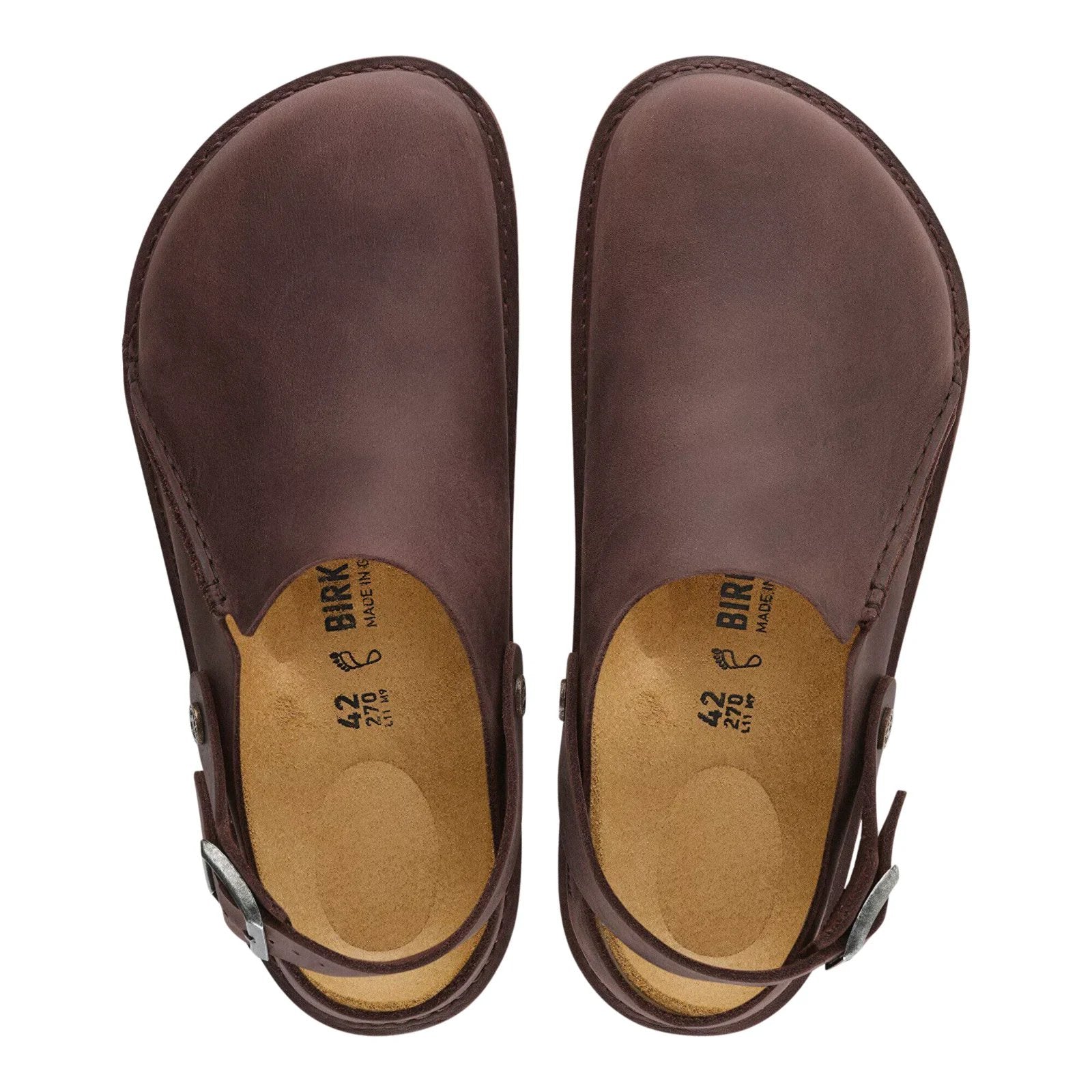 Birkenstock Clog Lutry Premium habana sandalo donna uomo sughero calz stretta