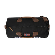 Napapijri Borsone da Viaggio con Tracolla Bering 3 in Cotone Cerato Nero Unisex