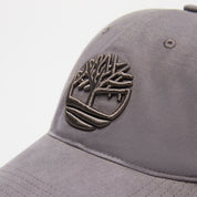 Timberland Cappello Con Visiera Soundview 100% Cotone con Ricami Grigio Scuro Unisex