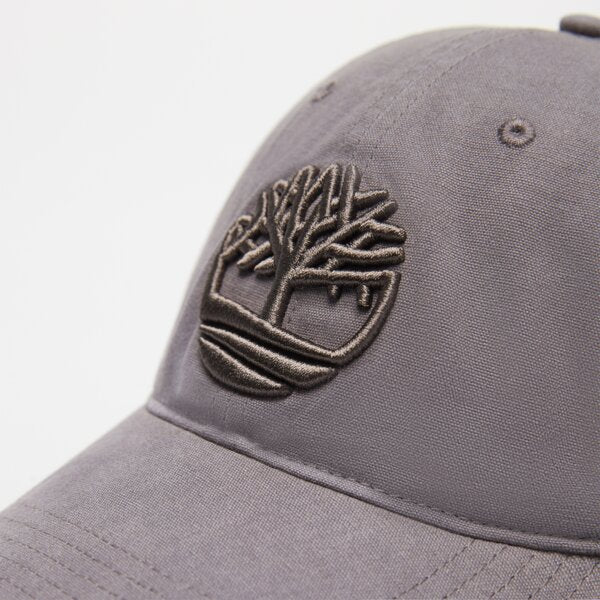 Timberland Cappello Con Visiera Soundview 100% Cotone con Ricami Grigio Scuro Unisex