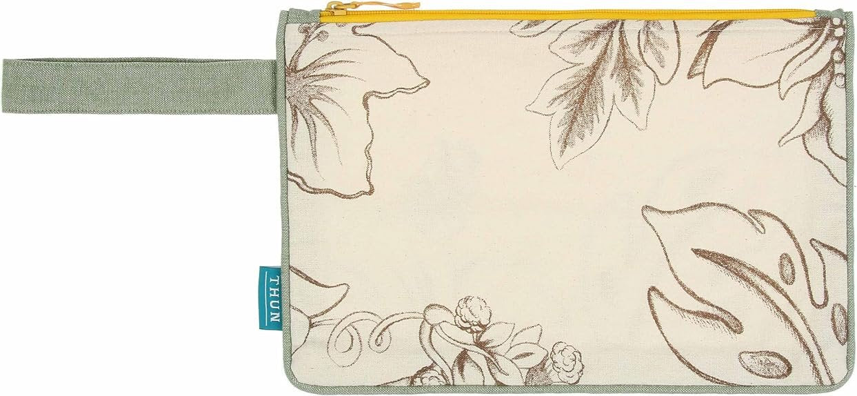THUN Set Borsa pochette e telo mare Eleganza Esotica 100% COTONE - D003320