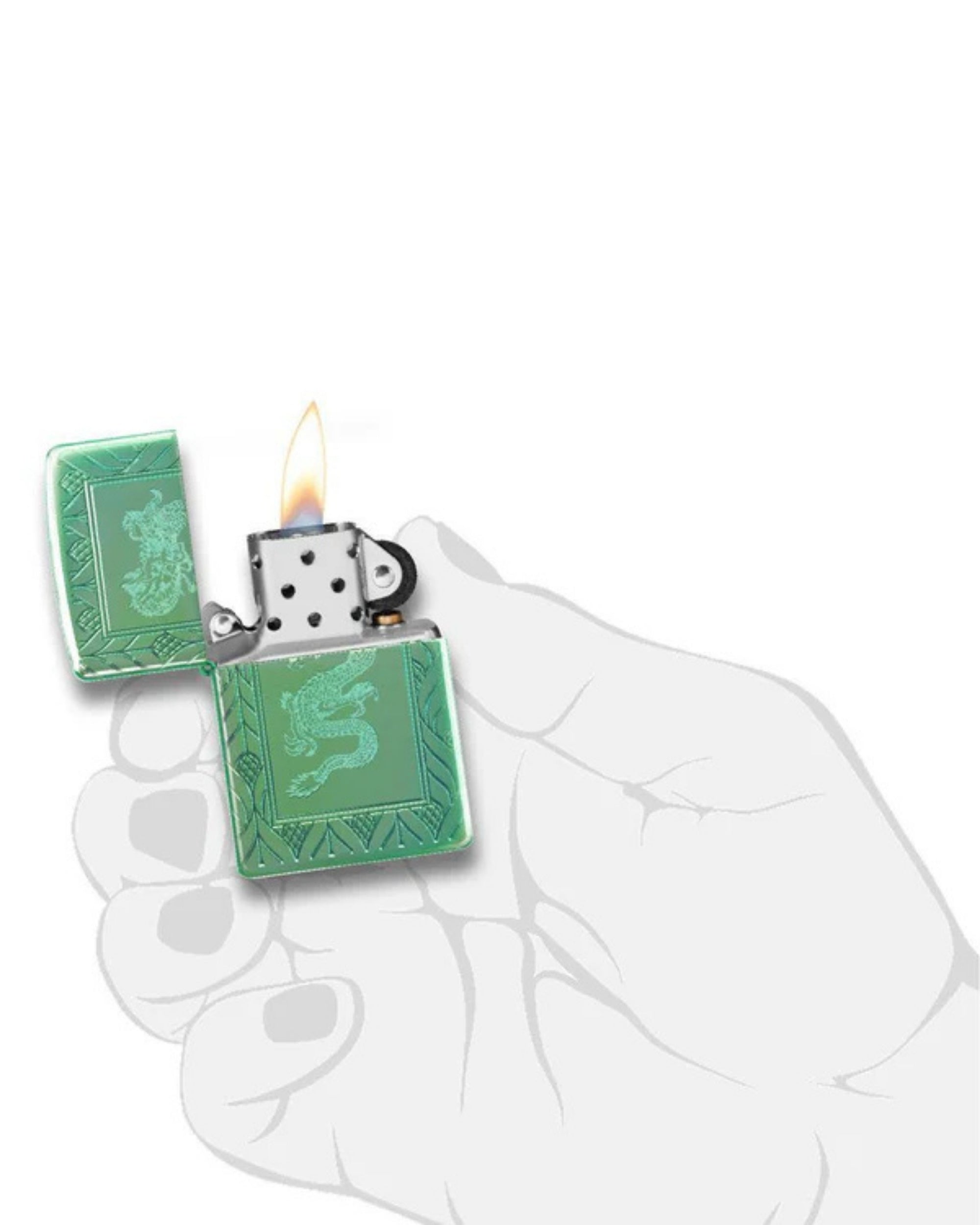 Zippo accendino Limited Edition made in USA armor drago verde