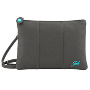 Gabs Borsa tracolla Pochette Beyonce M Basic Made in Italy pelle Grigio Lava